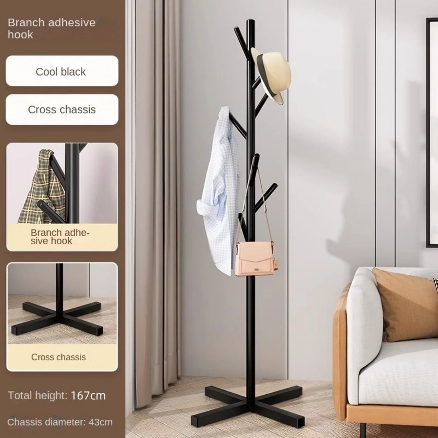 Modern Floor Standing Clothes Rack