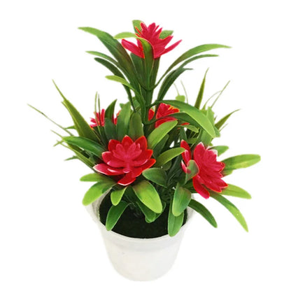 Artificial Flowers Plant Pot