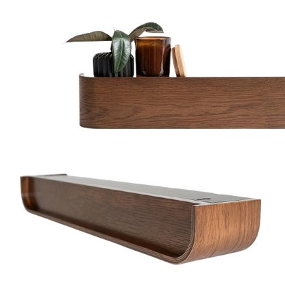 Wall Coat Rack with Hidden Hooks & Shelf